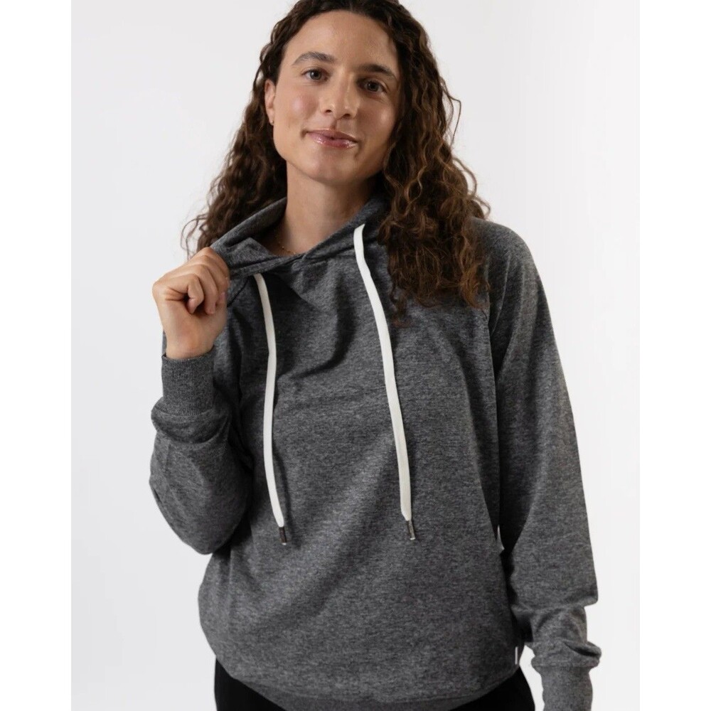 Feat Small Unisex Hoodie Flowtech Roam Heather Grey NWT - Picture 10 of 10